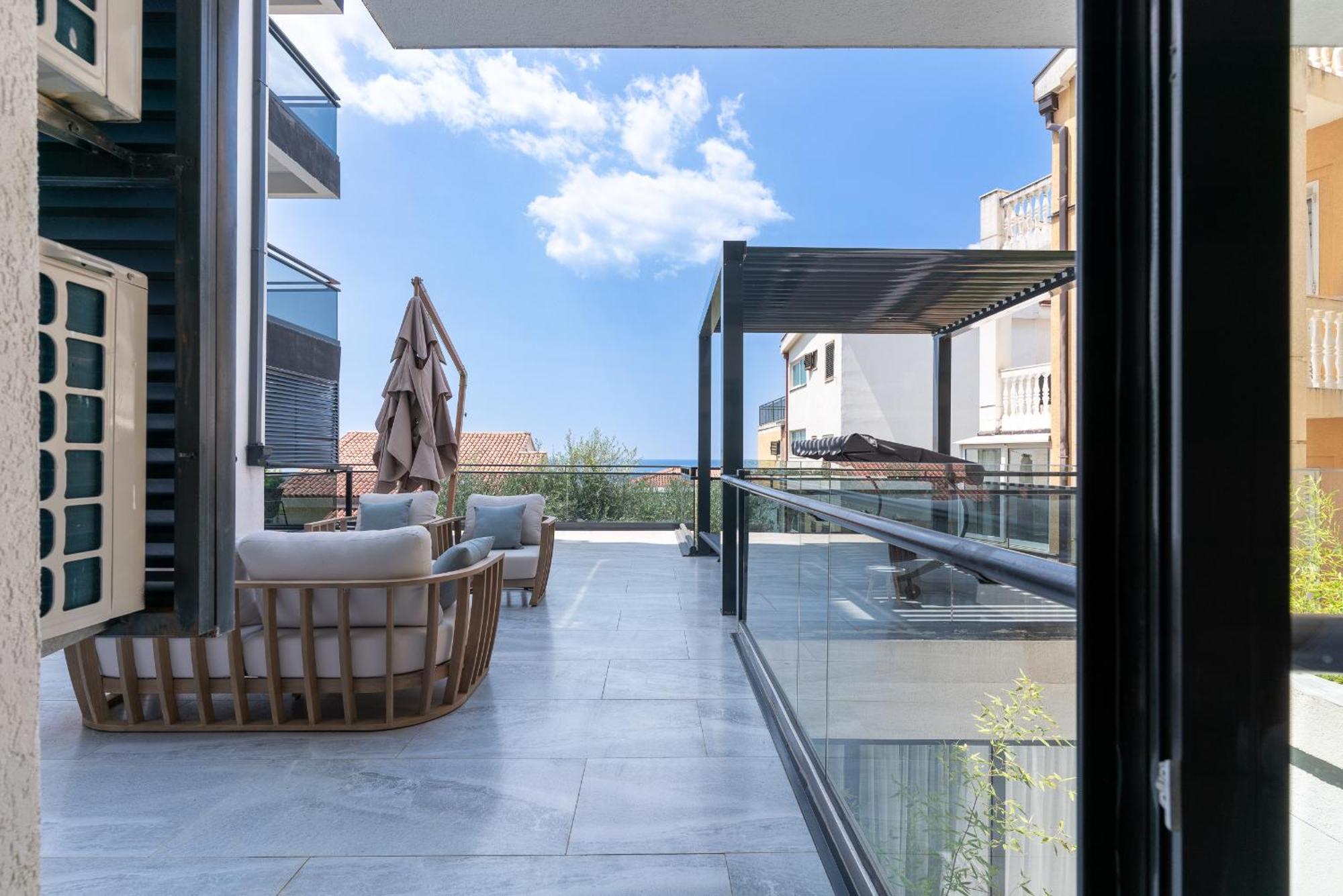 Apartament Vista Seaview Sveti Stefan Zewnętrze zdjęcie